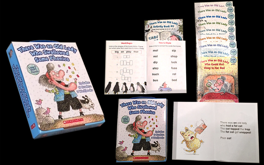 There Was an Old Lady Who Swallowed Some Phonics box set